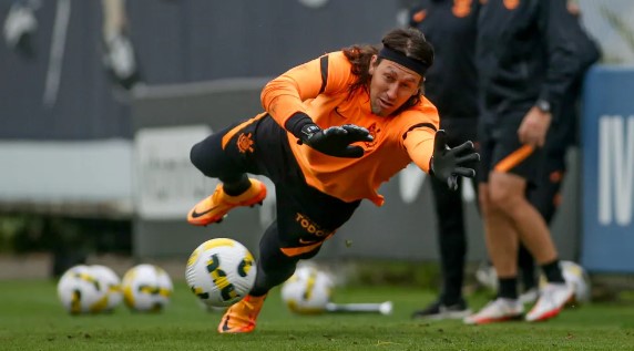 Cássio treinou normalmente no Corinthians Bola de Prata Palmeiras