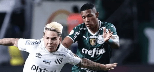 Danilo Soteldo Palmeiras Santos Entrada