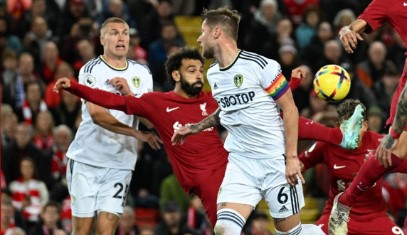 Salah marcou o único gol do Liverpool na partida