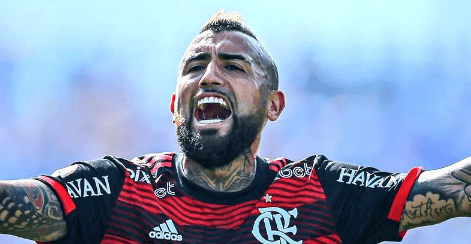 Vidal confirmado no Flamengo para final contra o Corinthians