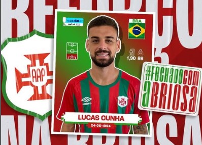 Paulista A2: Portuguesa Santista anuncia o zagueiro Lucas Cunha, ex- São Caetano