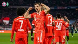 ALEMÃO: Líder Bayern goleia Werder Bremen, mas Mané sai machucado e assusta