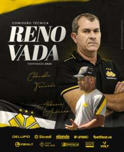 Criciúma renova com técnico Cláudio Tencati até o final de 2023