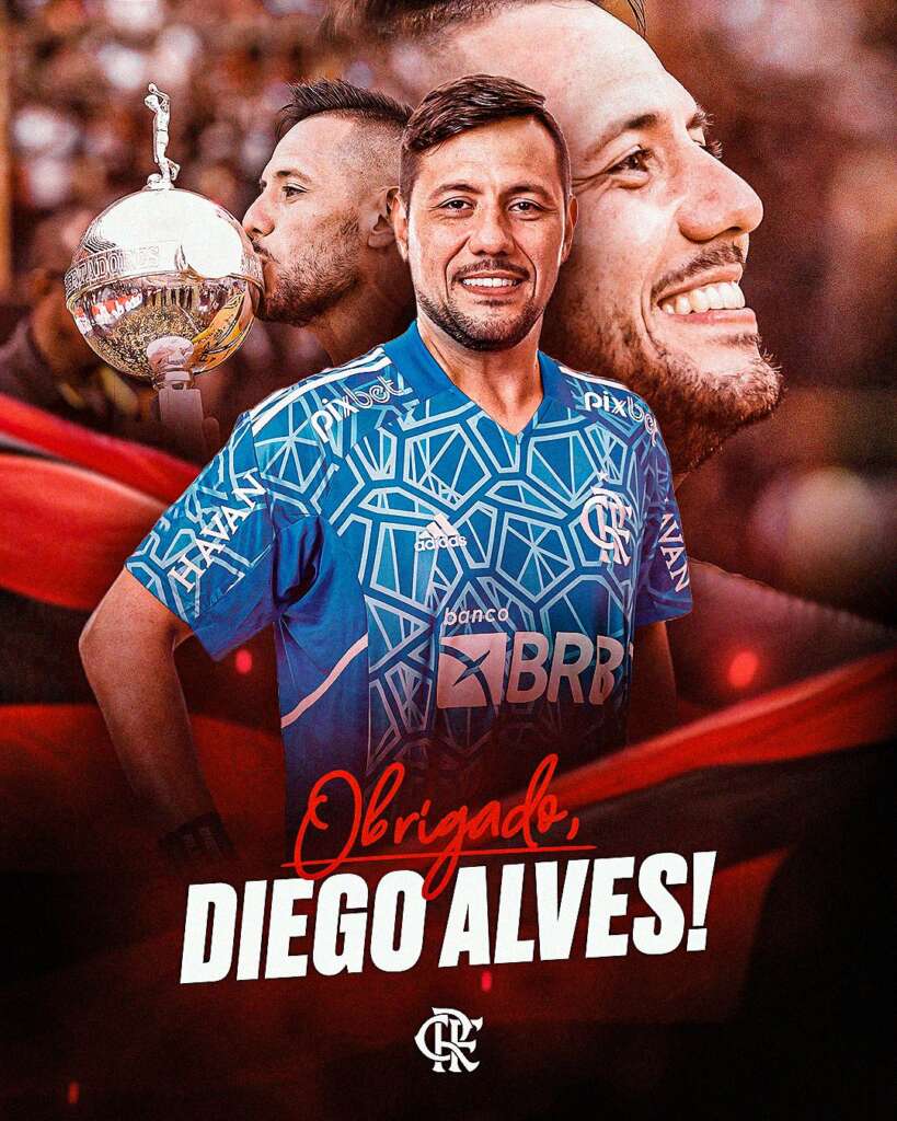Flamengo confirma saída de Diego Alves e prepara despedida: ‘Um ícone histórico’