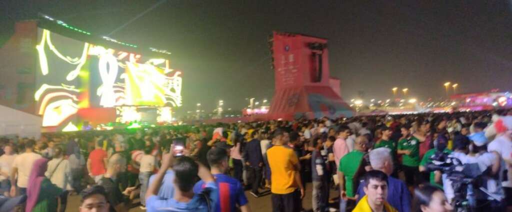 Mesmo sem álcool, a festa está rolando solta aqui no Catar 2 Fun Fest em Doha - Catar