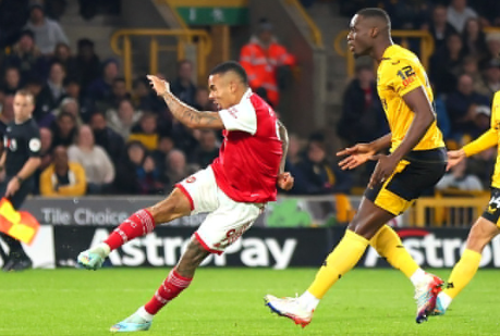 Gabriel Jesus em ação pelo Arsenal