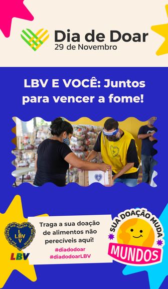Dia de Doar – Apoio: LBV