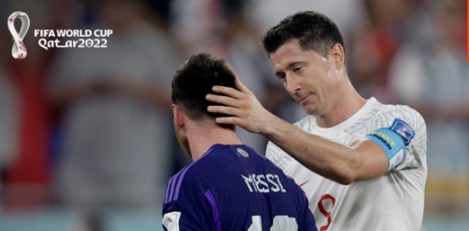 Messi levou a melhor sobre Lewandowski