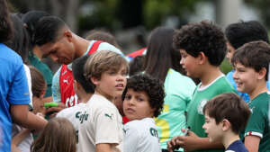 Torcida do Palmeiras no campo