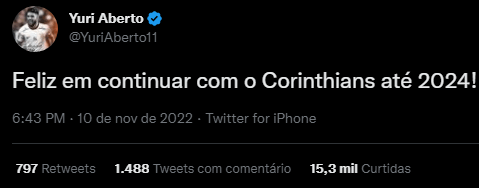 Yuri Alberto fica no Corinthians até 2024? Conta fake agita torcedores