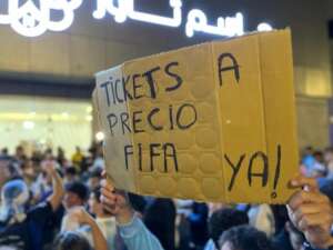 Argentinos fazem protestos por ingressos para final da Copa do Mundo do Catar