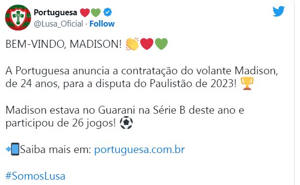 PORTUGUESA Twitter