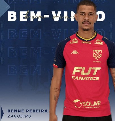 Paulista A3: Grêmio Prudente anuncia zagueiro Bennê Pereira