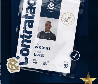 Paraense: Remo anuncia zagueiro Diego Guerra, ex-Botafogo-SP