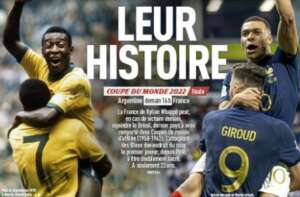 Jornal francês usa fotos de Mbappé e Pelé para ilustrar capa sobre final da Copa