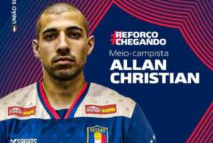 Paulista A3: União Suzano anuncia Allan Christian, meia formado no São Paulo