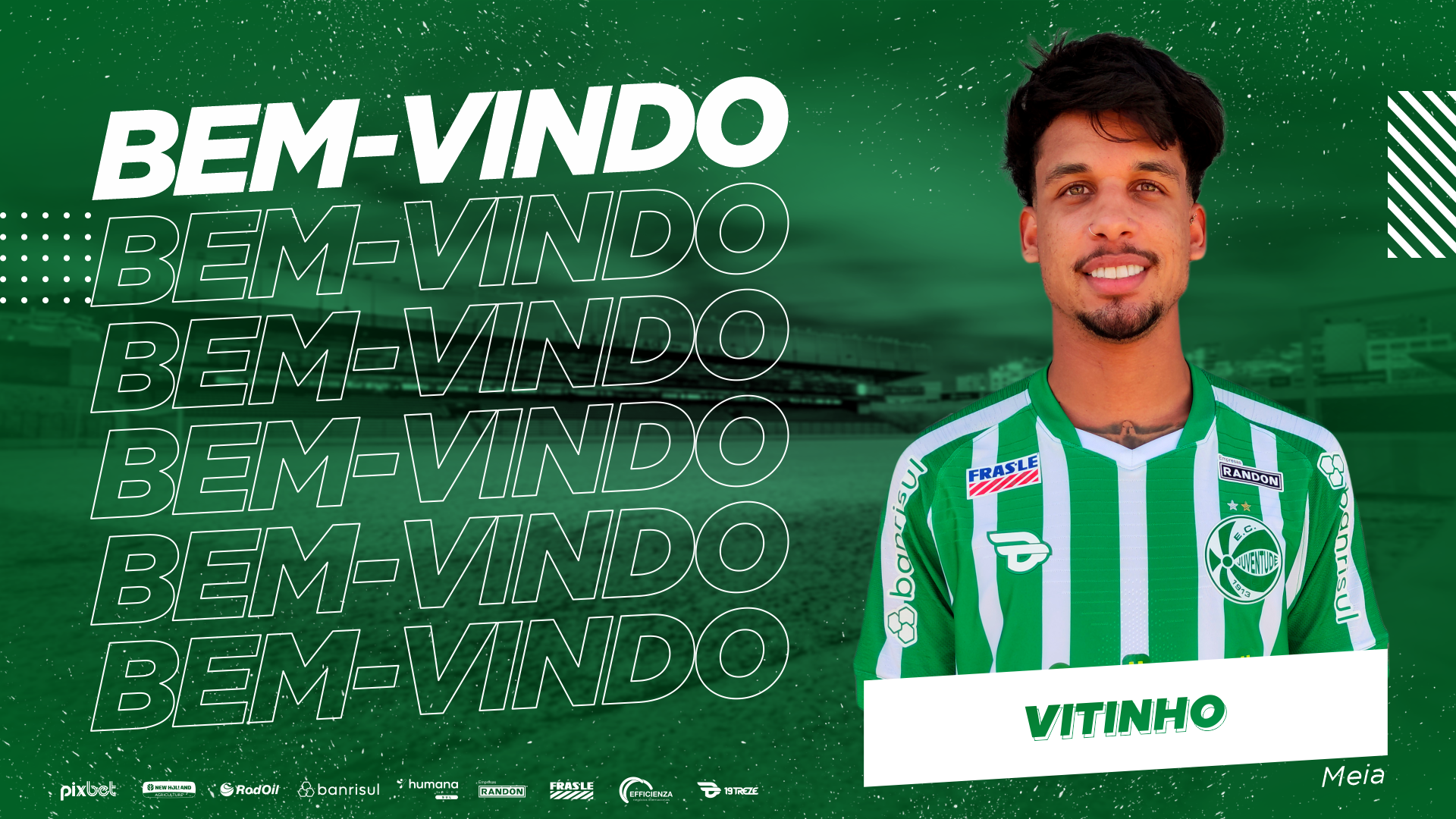 Gaúcho: Juventude anuncia Vitinho, ex-RB Bragantino e Palmeiras