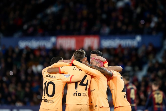 Copa do Rei: Atlético de Madrid bate Levante e avança às quartas de final
