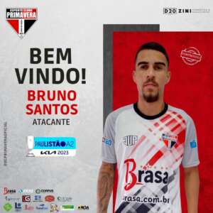Paulista A2: Primavera anuncia atacante Bruno Santos, que foi artilheiro no RJ