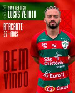 Paulistão: Portuguesa anuncia atacante Lucas Venuto, ex-Guarani