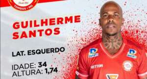 Mineiro: Tombense contará com Guilherme Santos, ex-Vasco