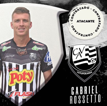 Paulista A3: Votuporanguense reforça ataque com Gabriel Rossetto, do Ypiranga-RS