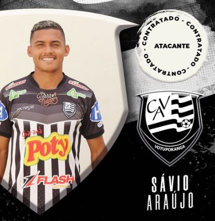 Paulista A3: Votuporanguense anuncia Sávio Araújo, atacante revelado pelo Anapolina-GO