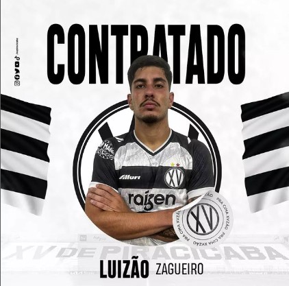 Paulista A2: XV de Piracicaba apresenta zagueiro Luizão