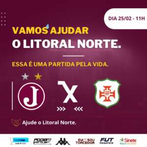 Paulista A2: Juventus vai receber doação para o litoral norte