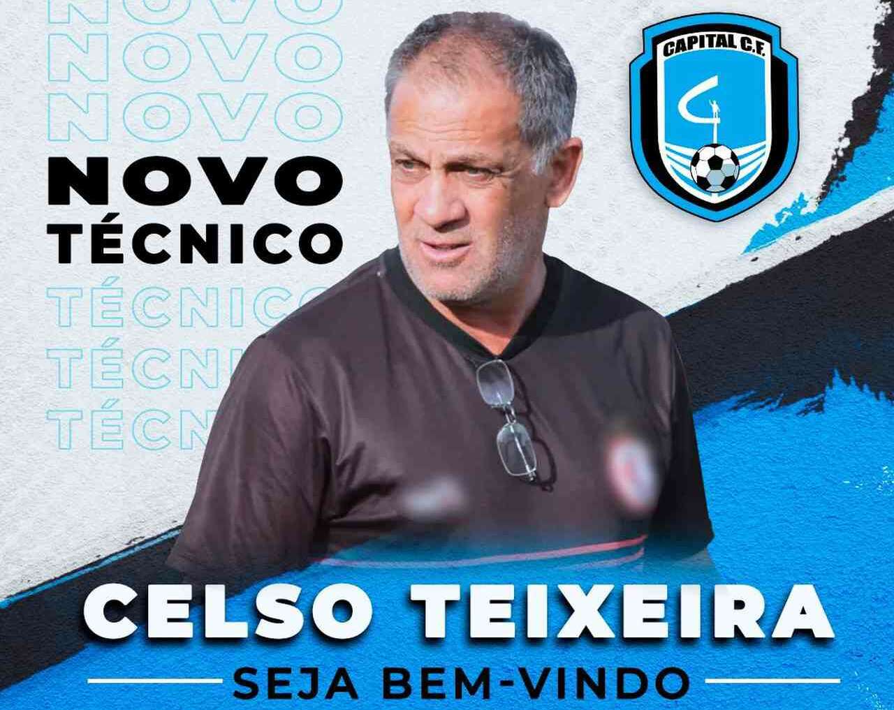 Candango: Capital anuncia Celso Teixeira como novo técnico