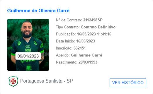 Guilherme Garre Portuguesa Santista