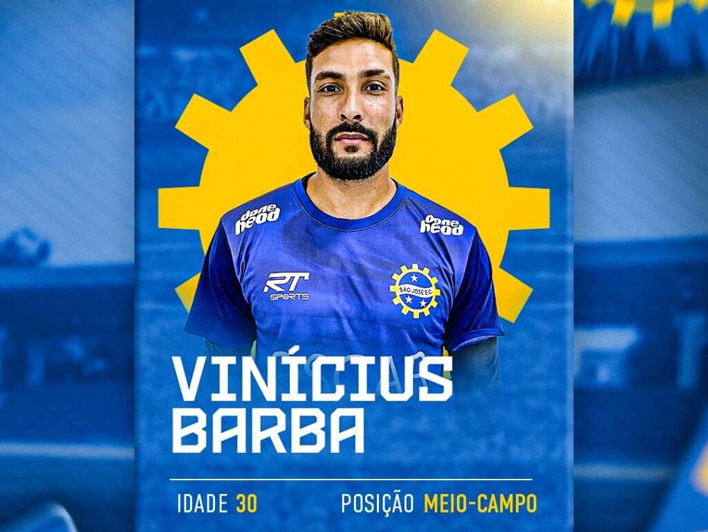 Paulista A3: Vinicius Barba é o novo reforço do São José E.C.