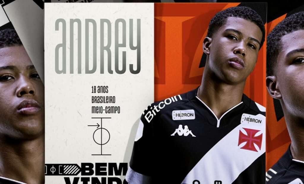 Vasco oficializa volta de Andrey e volante já vai para o clássico