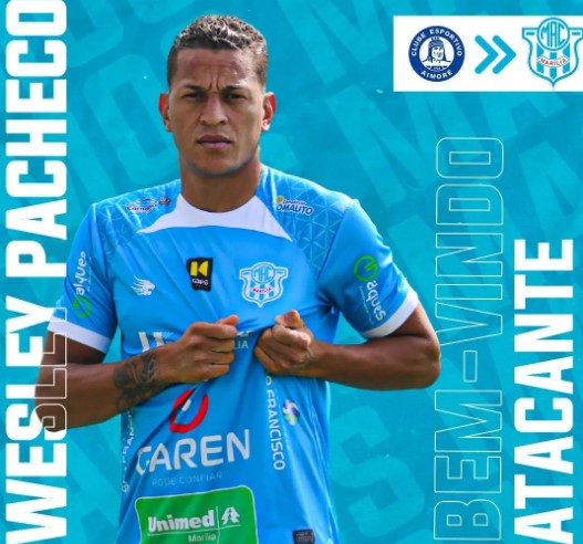 Paulista A3: Marília anuncia atacante Wesley Pacheco