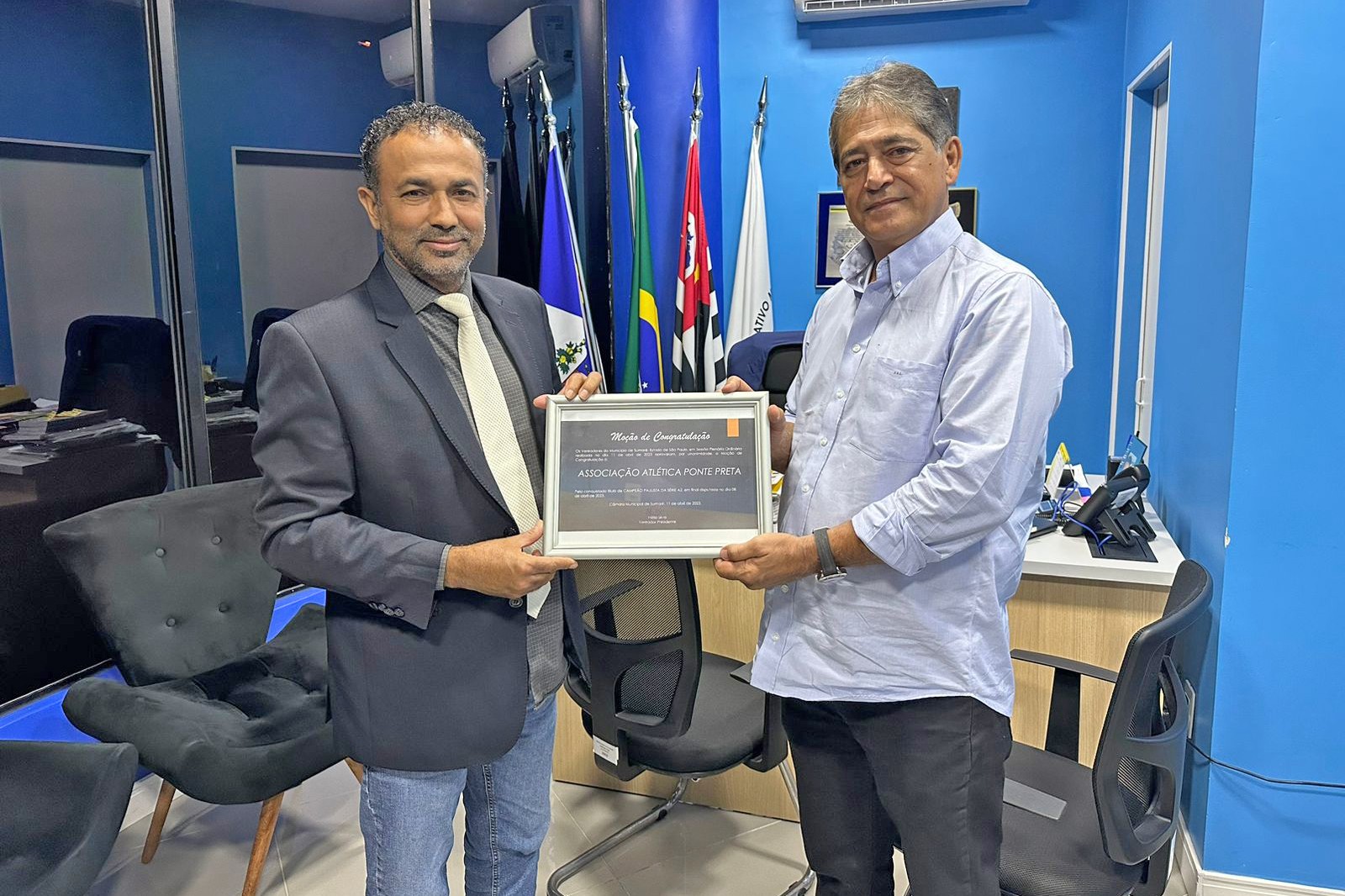 Câmara de Vereadores de Sumaré faz homenagem à Ponte Preta