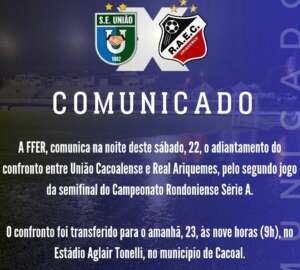 RONDONIENSE: Ji-Paraná se classifica, e aguarda adversário de jogo adiado pela chuva