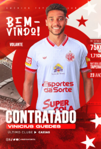 Série C: Volante ex-Caxias reforça América de Natal