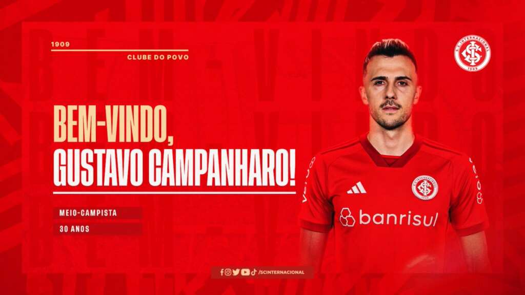 Internacional anuncia Gustavo Campanharo, ex-Chapecoense 2 gustavo
