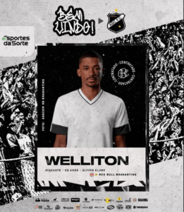 Potiguar: ABC anuncia atacante Welliton como novo reforço para 2023