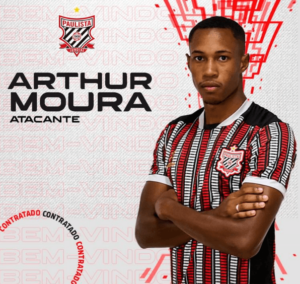 Segundona: Paulista apresenta o atacante Arthur Moura