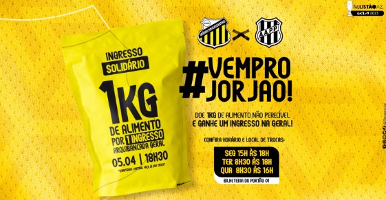Novorizontino mantém promoção do Ingresso Solidário