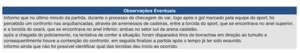 Súmula final Copa do Nordeste