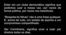 tamires protesto Corinthians