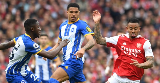 INGLÊS: Arsenal leva 3 gols do Brighton e deixa o City perto do título