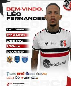 Série D: Santa Cruz contrata lateral Léo e informa situação clínica de dois atletas