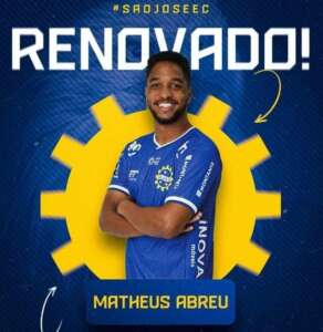 Copa Paulista: São José anuncia renovação do zagueiro Matheus Abreu