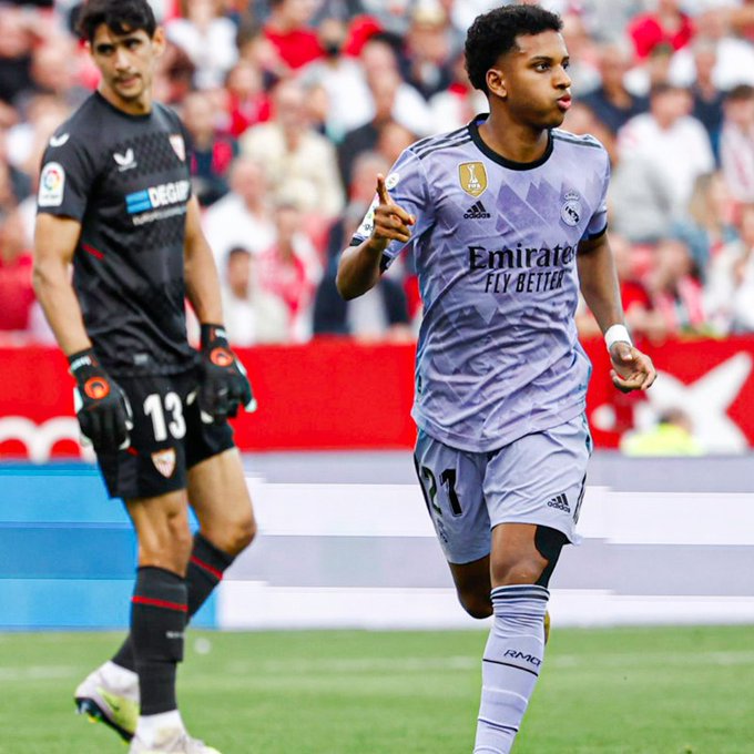 ESPANHOL: Rodrygo marca duas vezes e garante virada do Real Madrid sobre o Sevilla