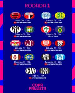 Copa Paulista: FPF divulga tabela detalhada. Confira!