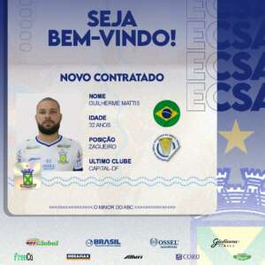 Série D: Santo André contrata Guilherme Mattis, ex-Guarani