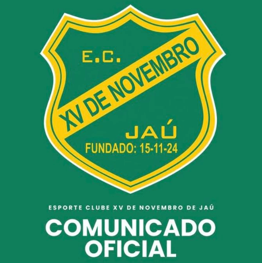 XV de Jaú Comunicado Oficial